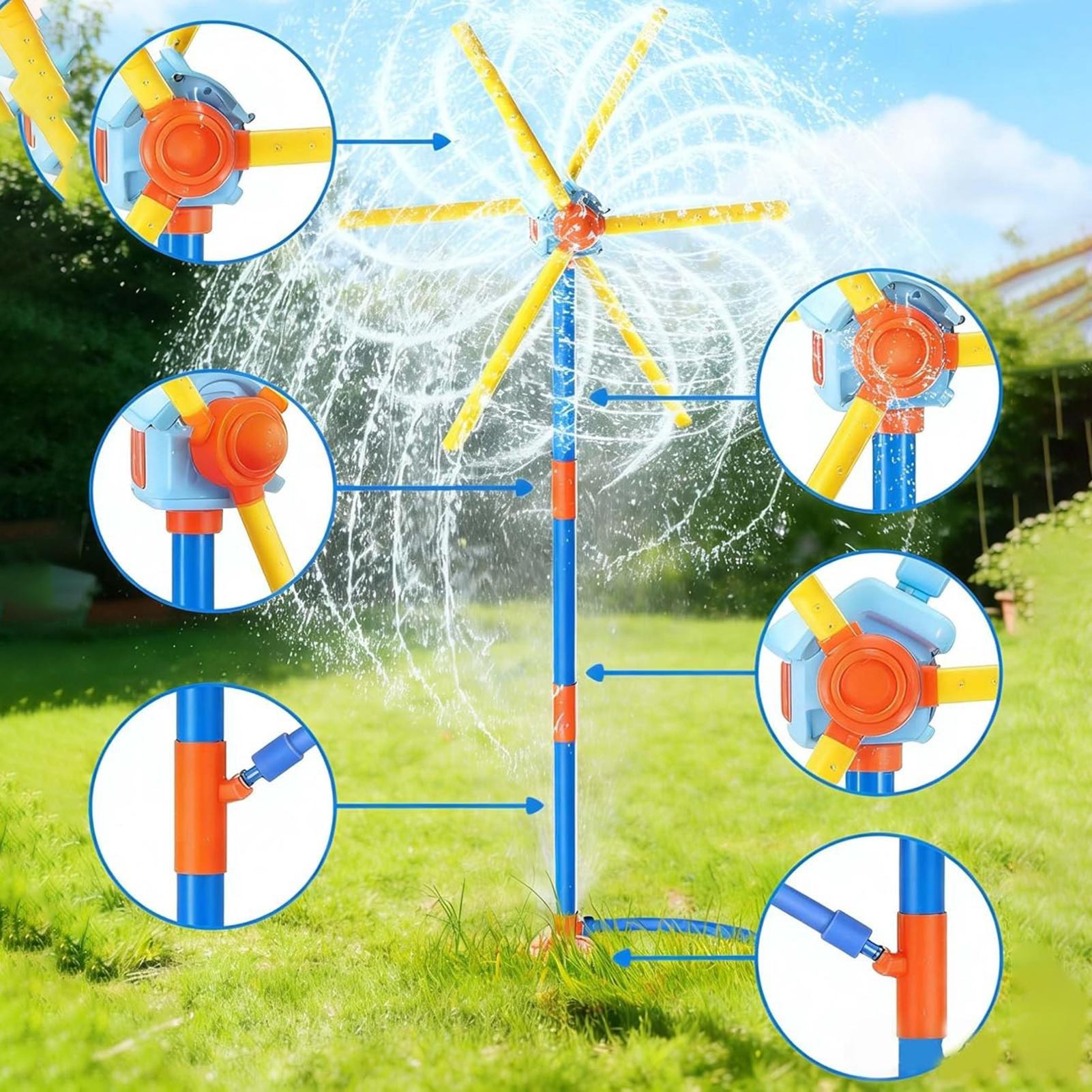 Kids Outdoor Movies - Kids Sprinkler Windmill Fun Sprinkler With
