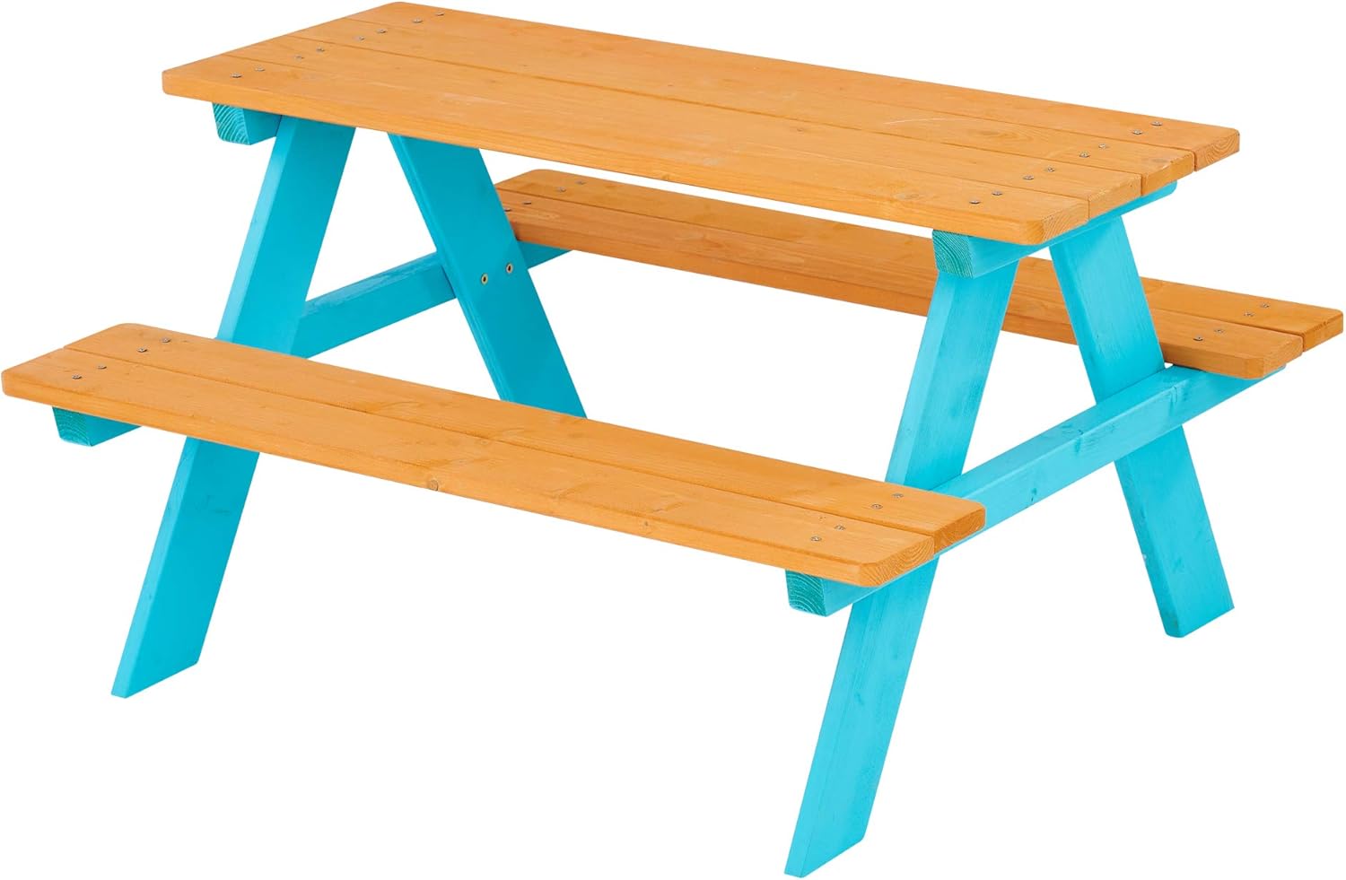 Kids Outdoor Chair And Table - Z-CREAT Kids Wooden Outdoor Picnic Table