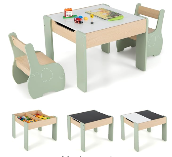 Kids Outdoor Chair And Table - Children's Modern Wooden Table and Chair