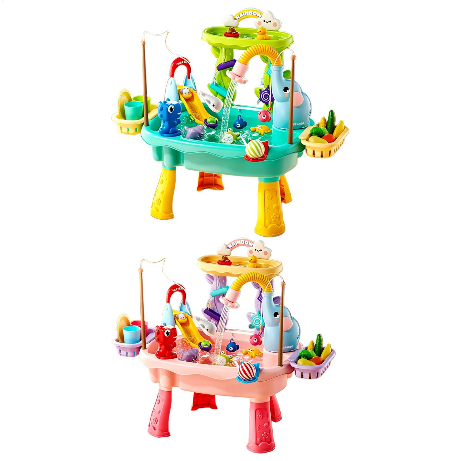 Kids Outdoor Sensory Table - Upgraded Toddler Water Table Kitchen Play