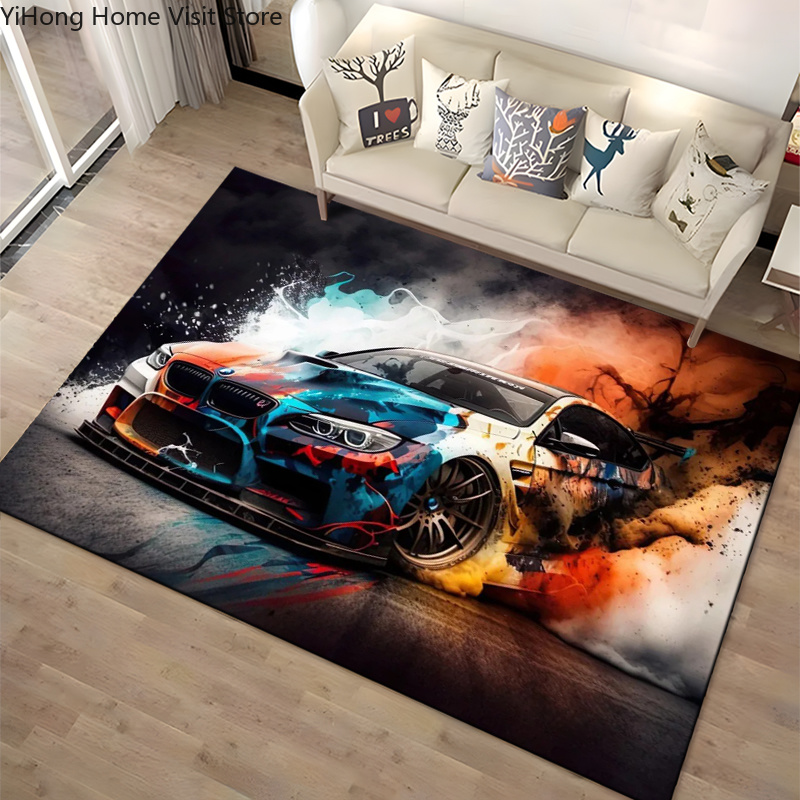 Kids Outdoor Chair And Table - Racing Car Art RS7 RS6 E30