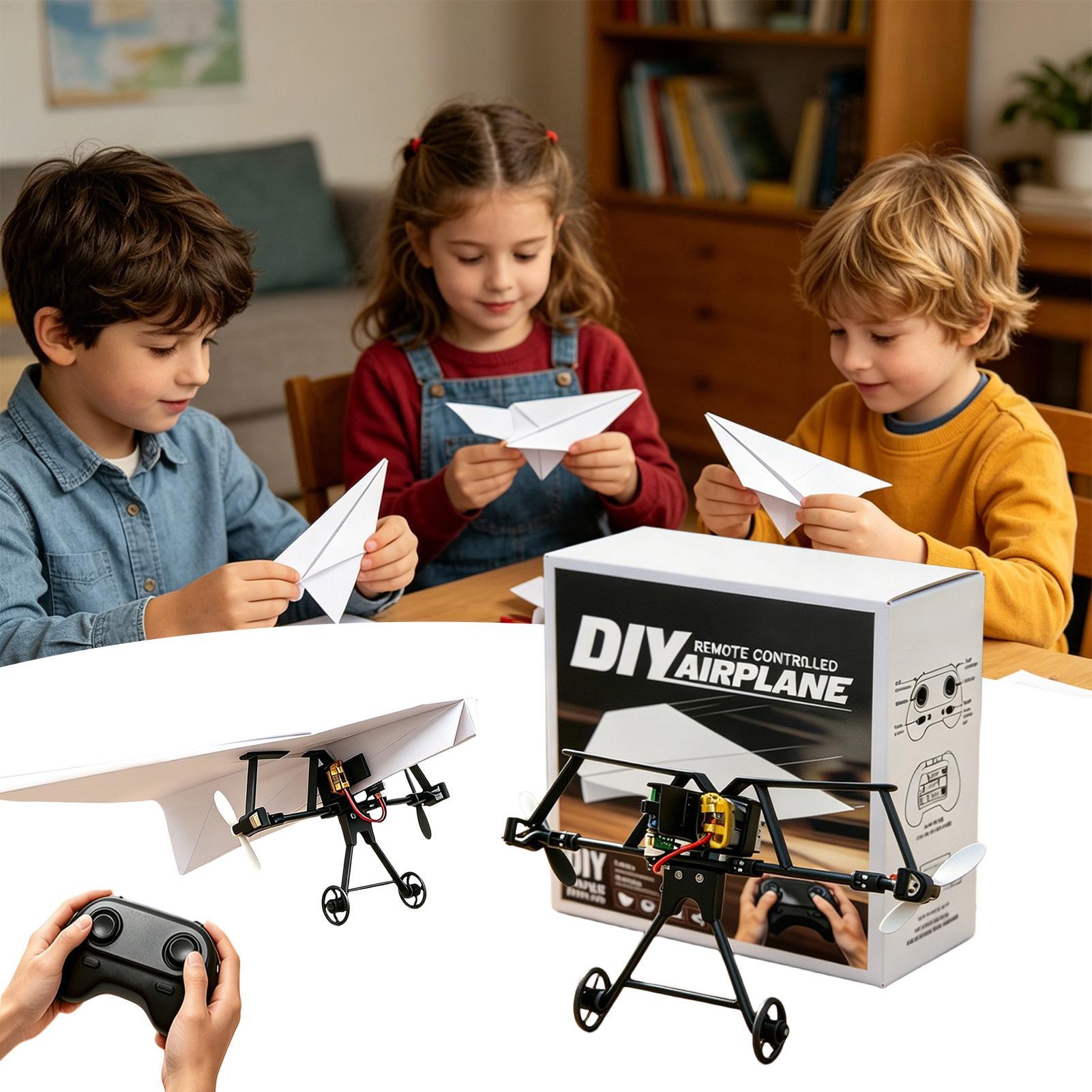 Kids Outdoor Park - DIY RC Paper Airplane Kit Plane