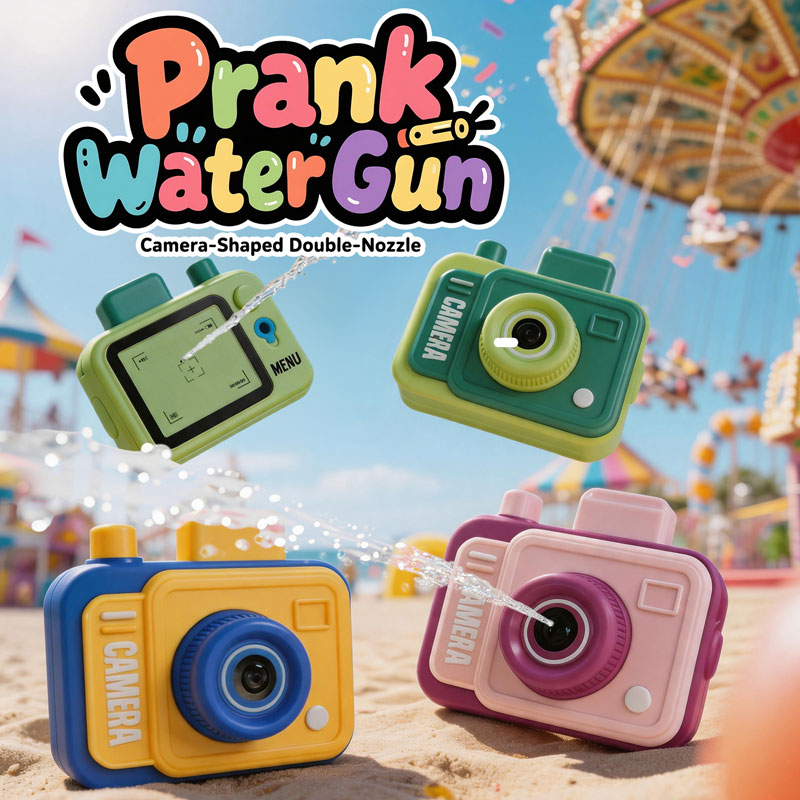 Kids Outdoor Activity Toys - Double-sided Water Gun Camera Water Prank
