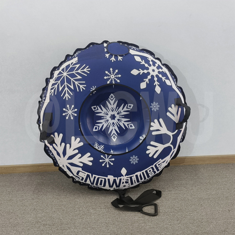Kids Outdoor Slide - Inflatable Snow Tube Sled with Handles