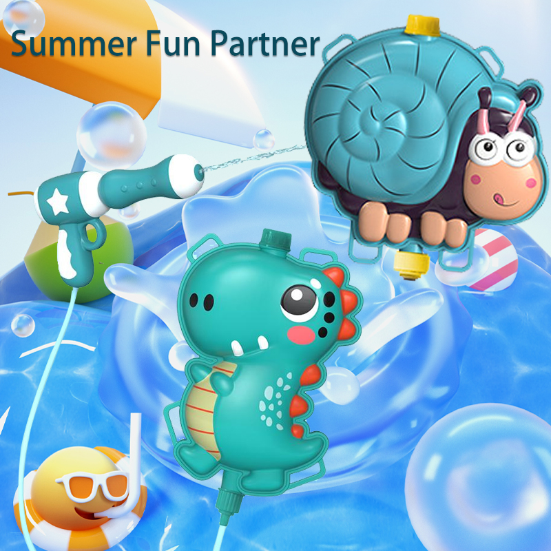 Kids Outdoor Activity Toys - Summer Backpack Water Gun Cartoon Water