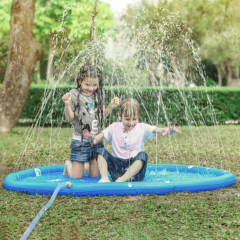 Kids Outdoor Lounge Set - Children Play Spray Mat 100cm Beach