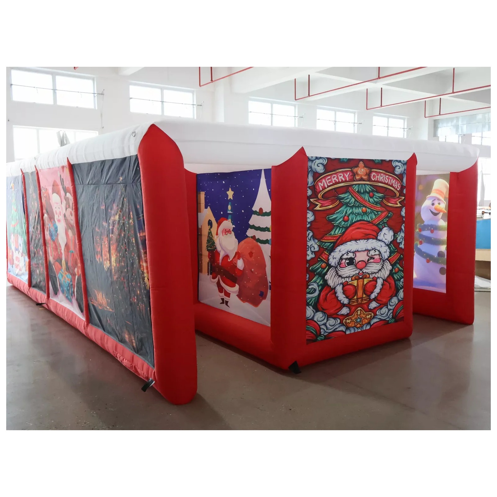 Kids Outdoor Venues - Outdoor Red Covered Inflatable Maze 4X6m