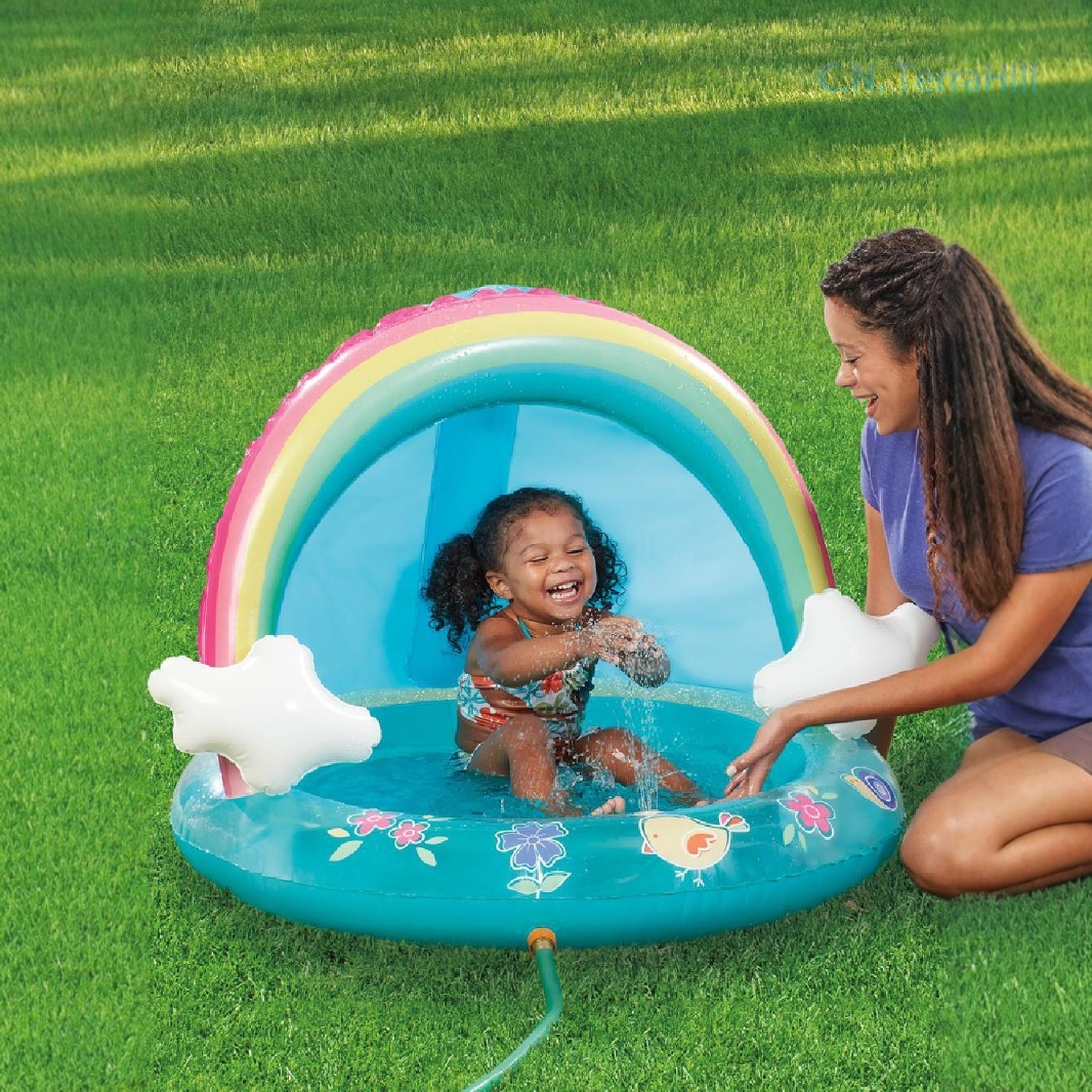 Inflatable Splash Pool for Kid - Kids Outdoor Play Table 评论和价格