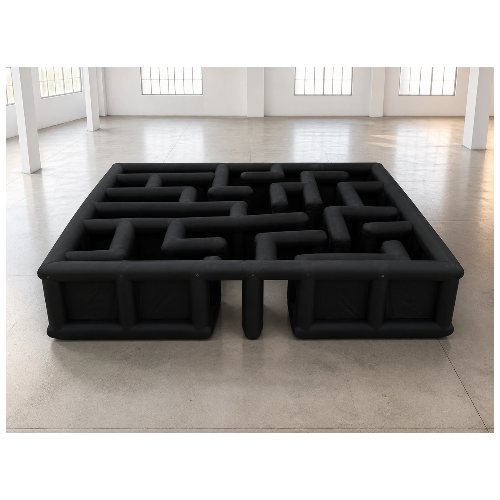 Large Black Open Square Inflat - Kids Outdoor Venues 评论和价格
