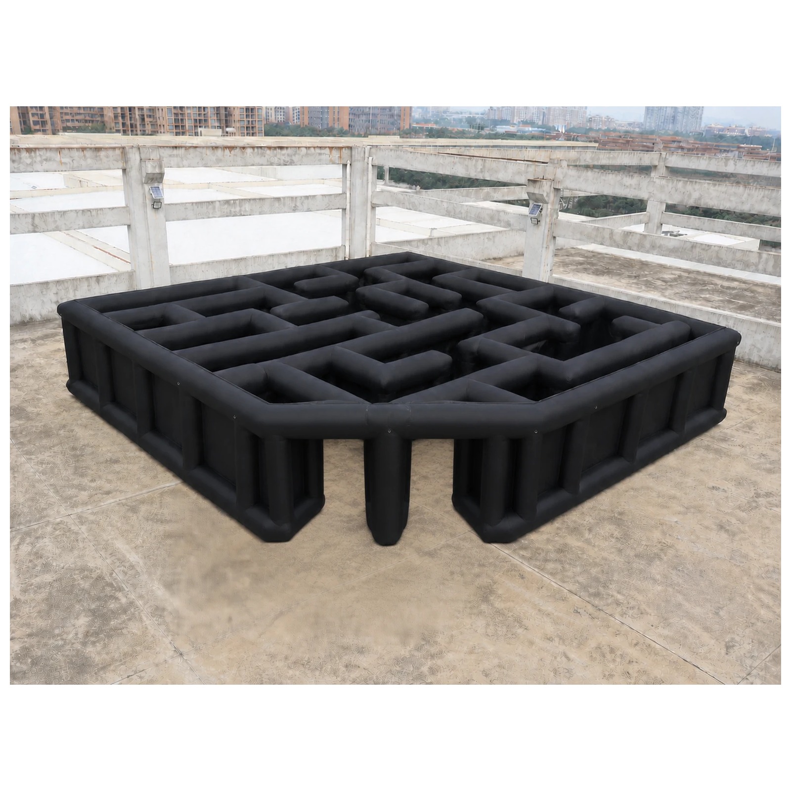 Large Black Open Square Inflat - Kids Outdoor Venues 评论和价格