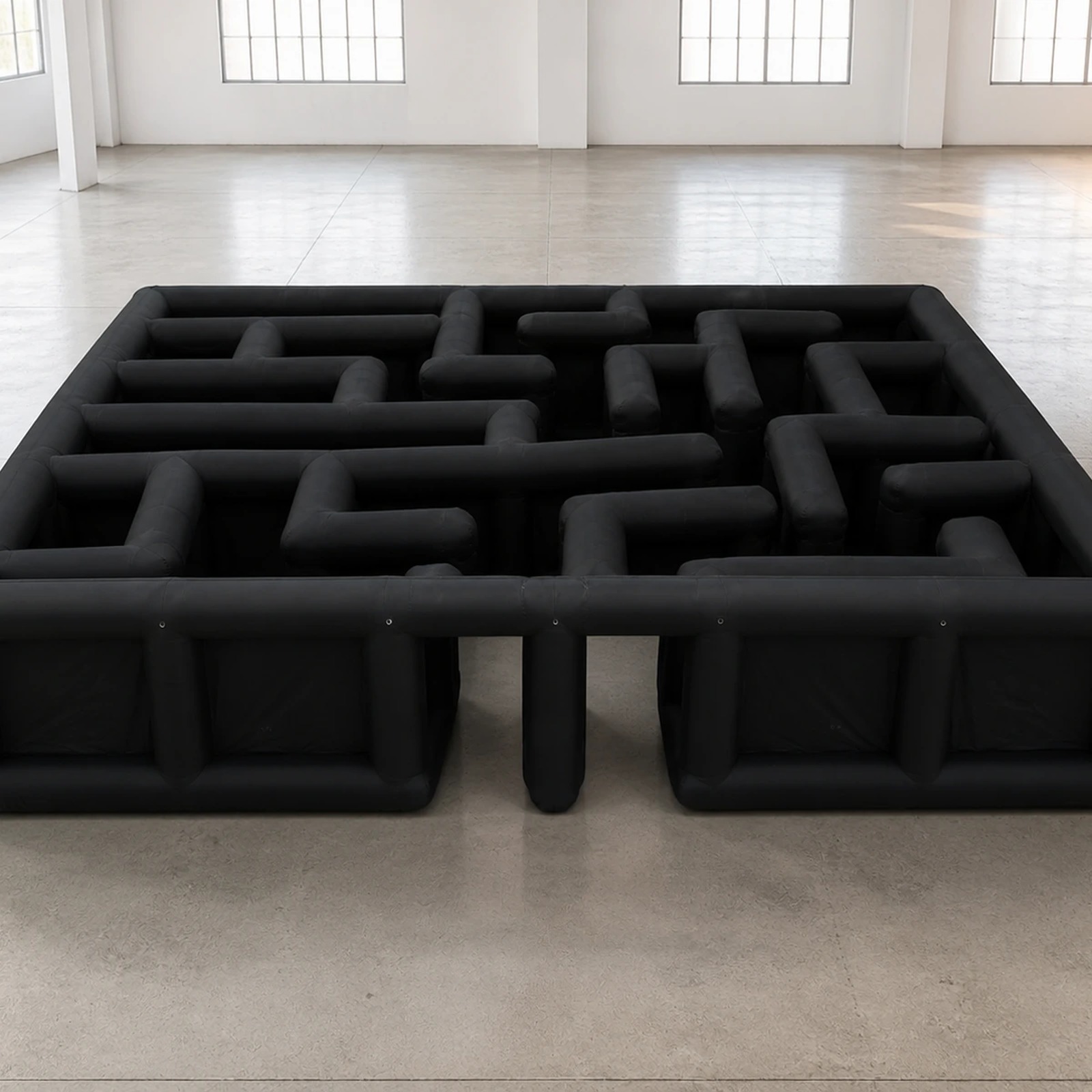 Large Black Open Square Inflat - Kids Outdoor Venues 评论和价格