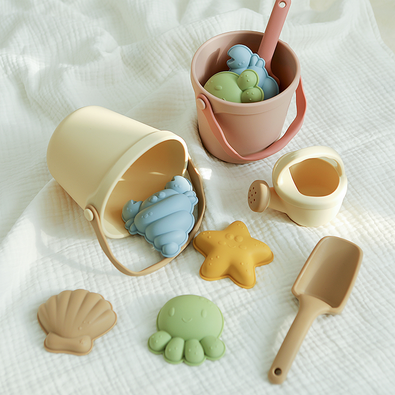 7Pcs Kids Silicone Beach Toys  - Kids Outdoor Tools 评论和价格