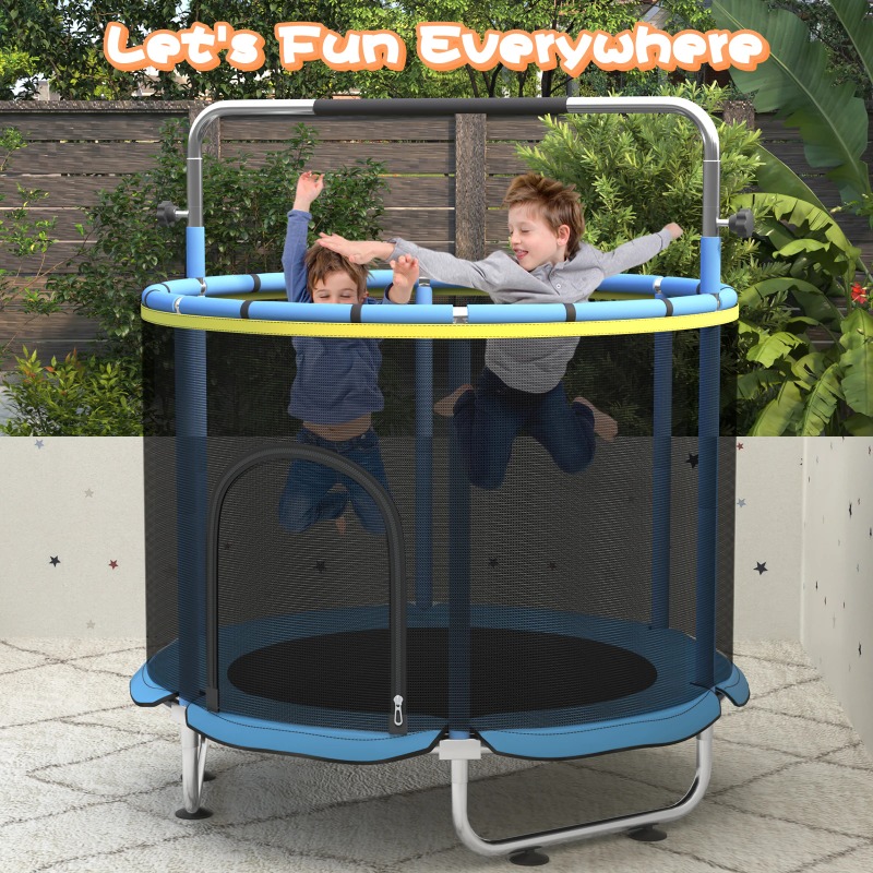 5FT Toddler Trampoline 8-in-1  - Kids Outdoor Hammock Swing 评论和价格
