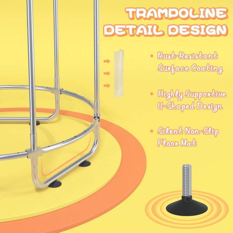 5FT Toddler Trampoline 8-in-1  - Kids Outdoor Hammock Swing 评论和价格
