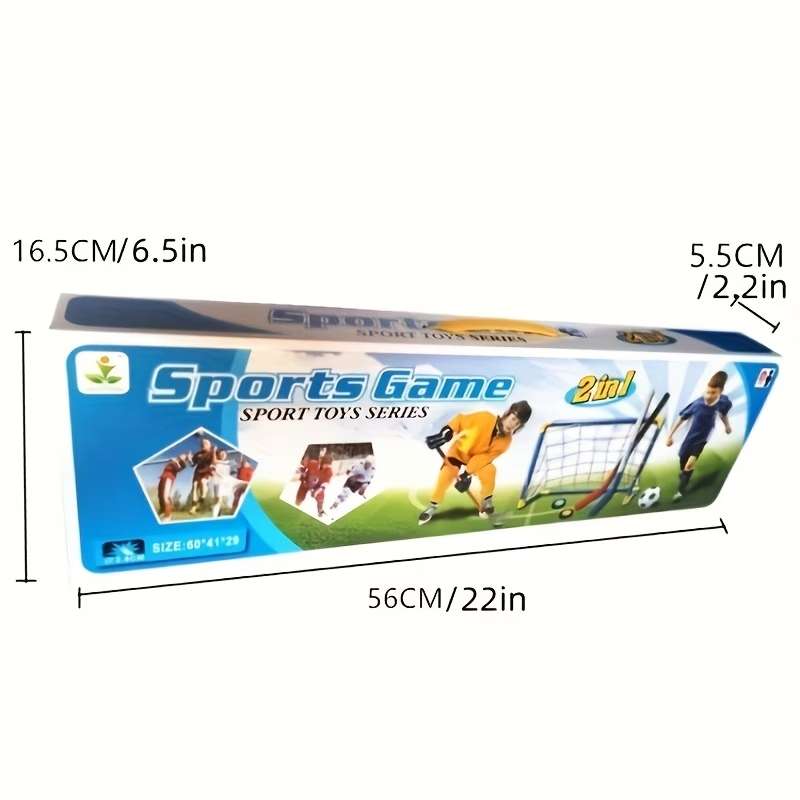 2 in 1 Kids Hockey & Soccer Go - Kids Outdoor Hockey Set 评论和价格