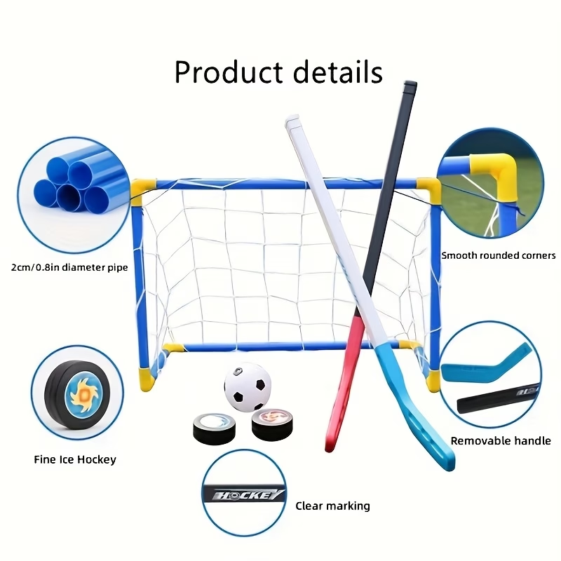 2 in 1 Kids Hockey & Soccer Go - Kids Outdoor Hockey Set 评论和价格
