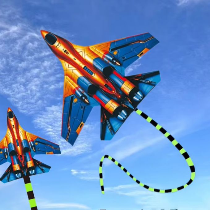 HTMCK Fighter Jet Kite 45cm La - Kite Easy Fly Kids 评论和价格
