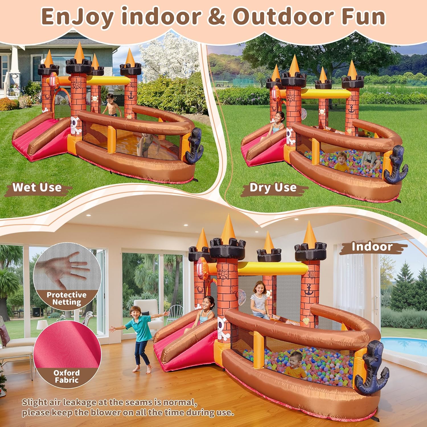 Inflatable Bounce House for Ki - Kids Outdoor Slide 评论和价格