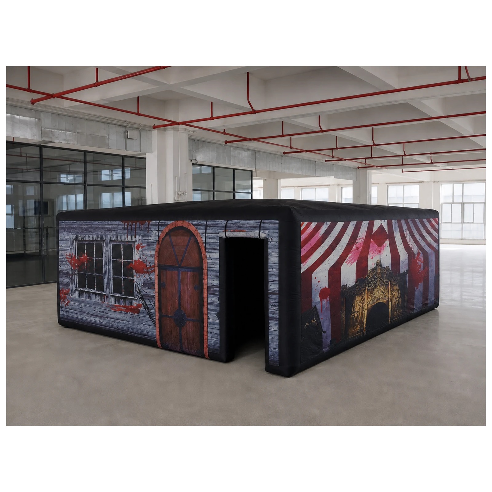 Large Haunted Circus Flat Roof - Kids Outdoor Venues 评论和价格