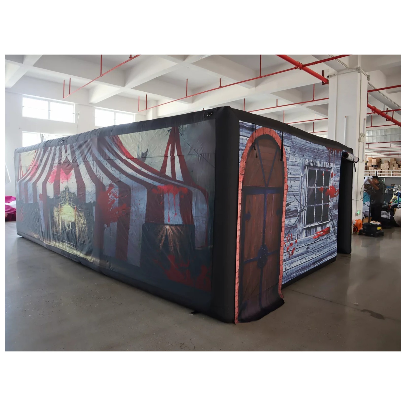 Large Haunted Circus Flat Roof - Kids Outdoor Venues 评论和价格
