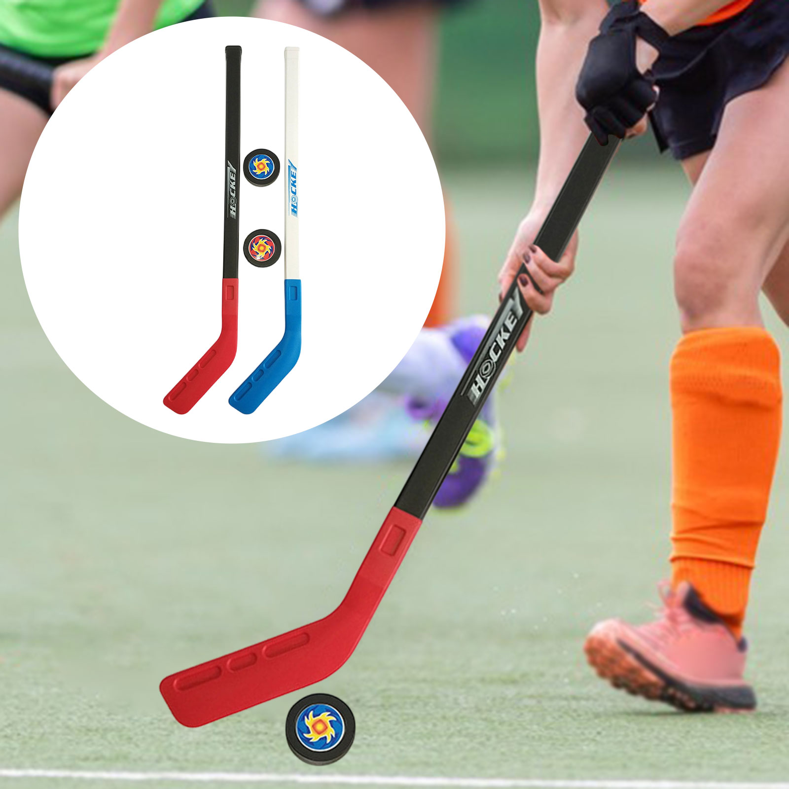 Kids Hockey Sticks and Ball Se - Kids Outdoor Hockey Set 评论和价格