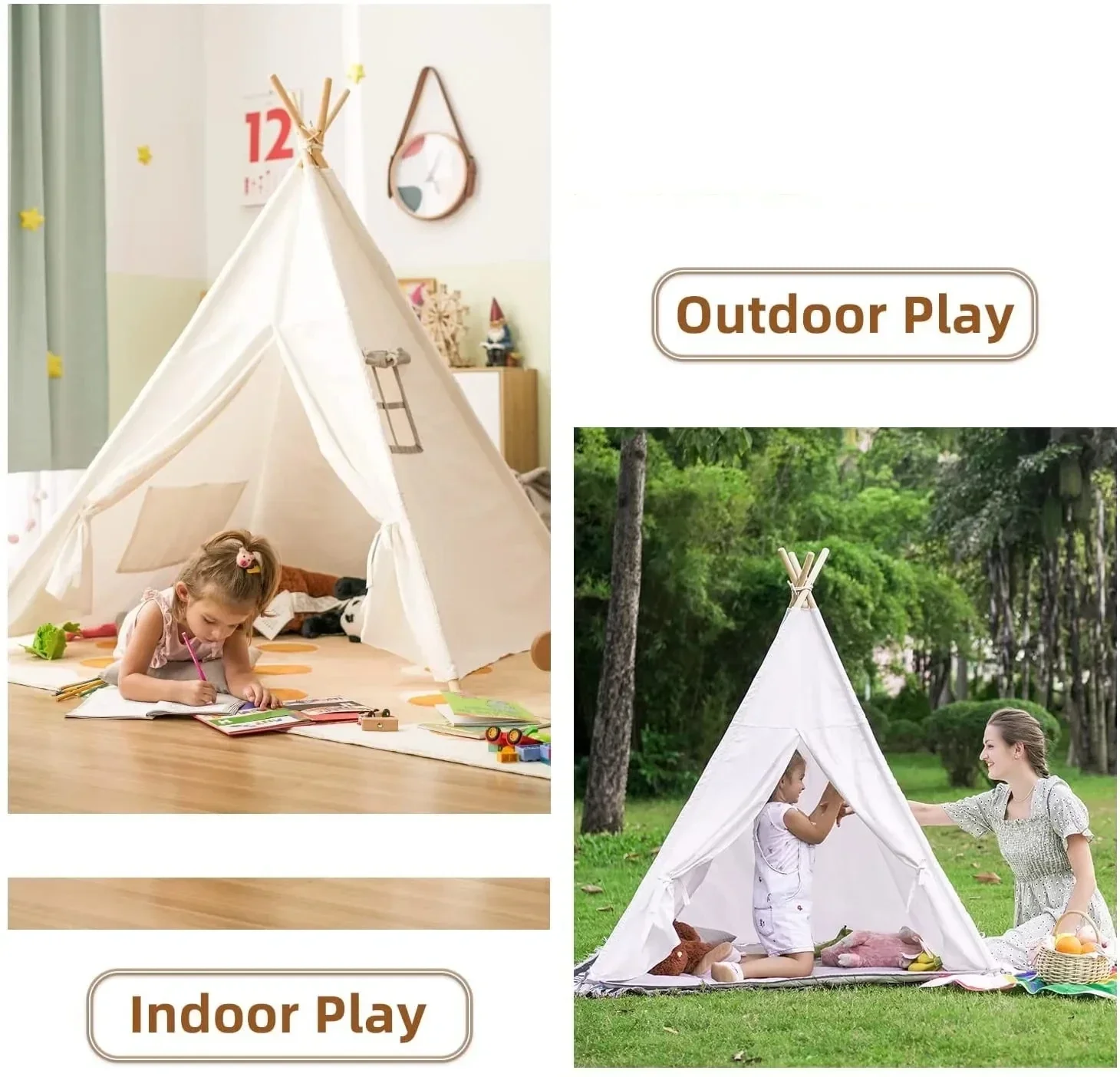 1.6M Kids Tent Play House Wigw - Kids Outdoor Play Table 评论和价格
