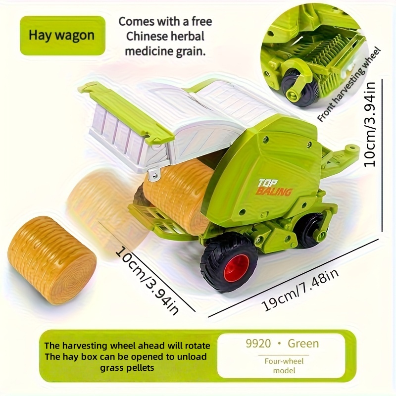 1:24 Inertial Farm Tractor wit - Kids Outdoor Park 评论和价格