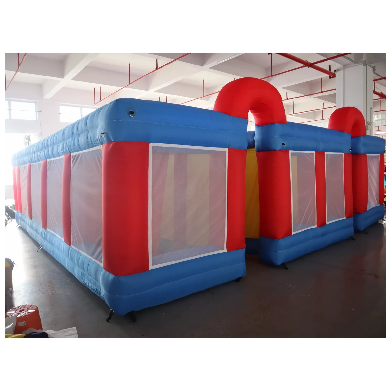 Large Red Blue Mesh Double Arc - Kids Outdoor Venues 评论和价格
