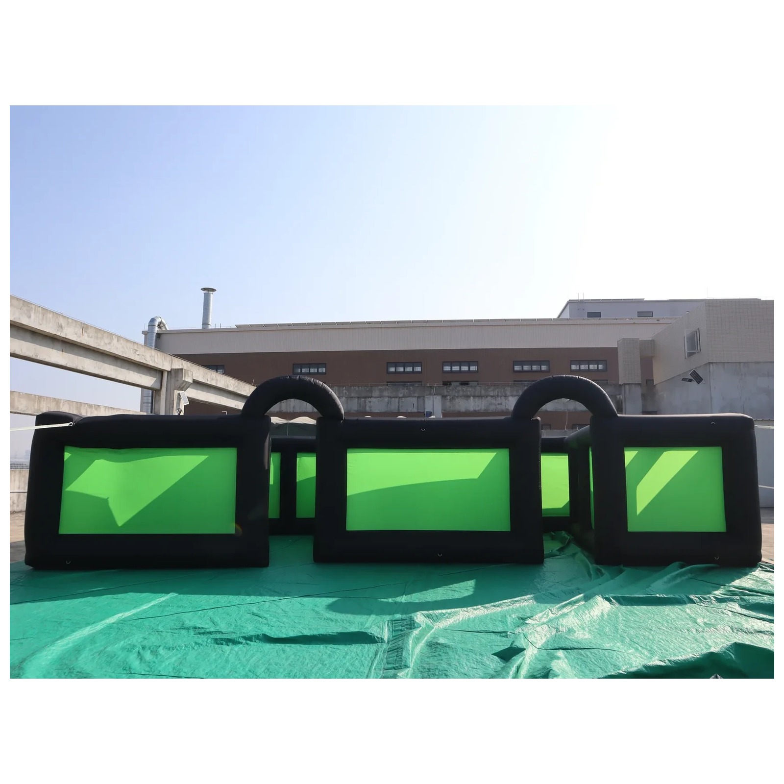 Outdoor Black Green Inflatable - Kids Outdoor Venues 评论和价格