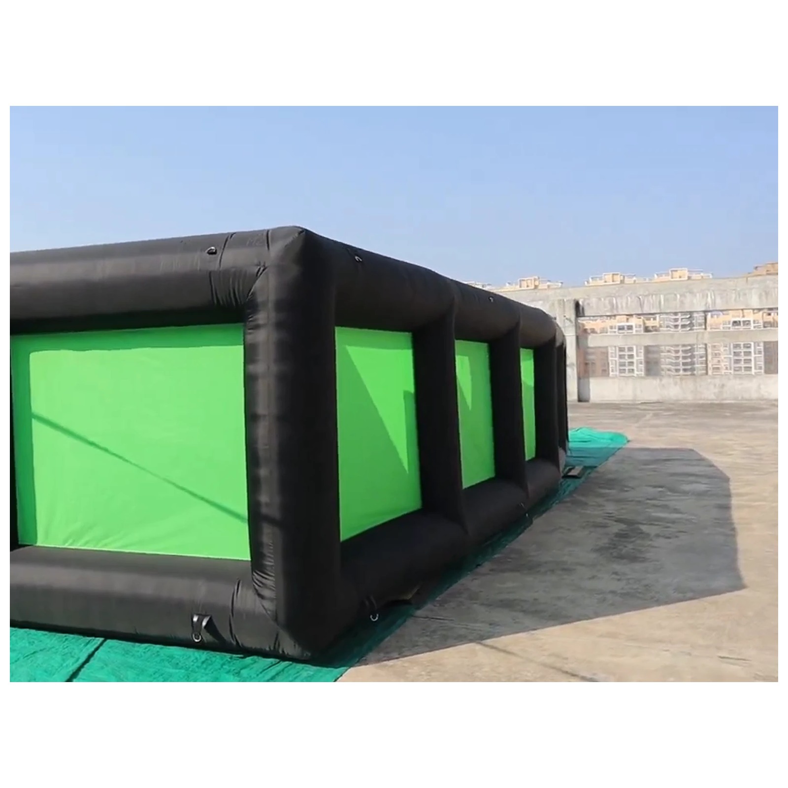 Outdoor Black Green Inflatable - Kids Outdoor Venues 评论和价格