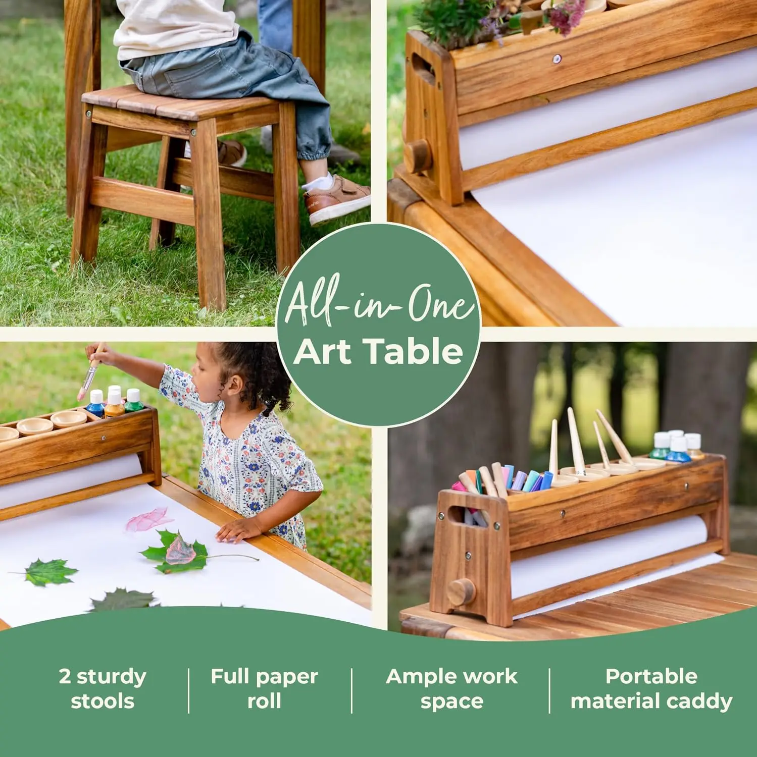 Acadia Outdoor Art Table and S - Kids Outdoor Chair And Table 评论和价格