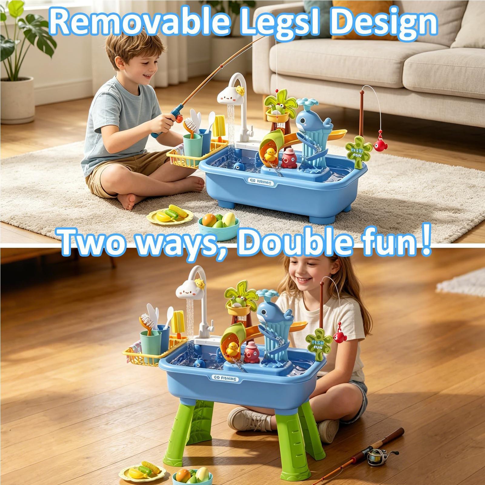 Outdoor Water Play Table for B - Kids Outdoor Sensory Table 评论和价格