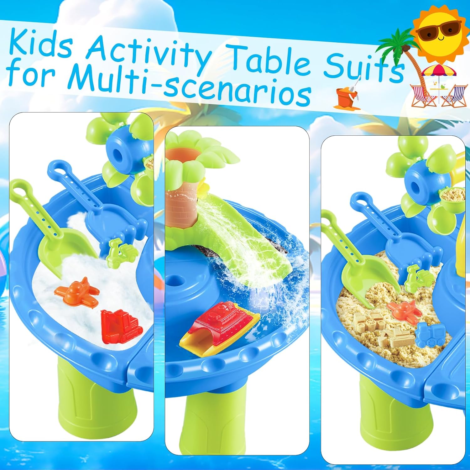 Water Table Sandbox for Kids O - Kids Outdoor Sensory Table 评论和价格