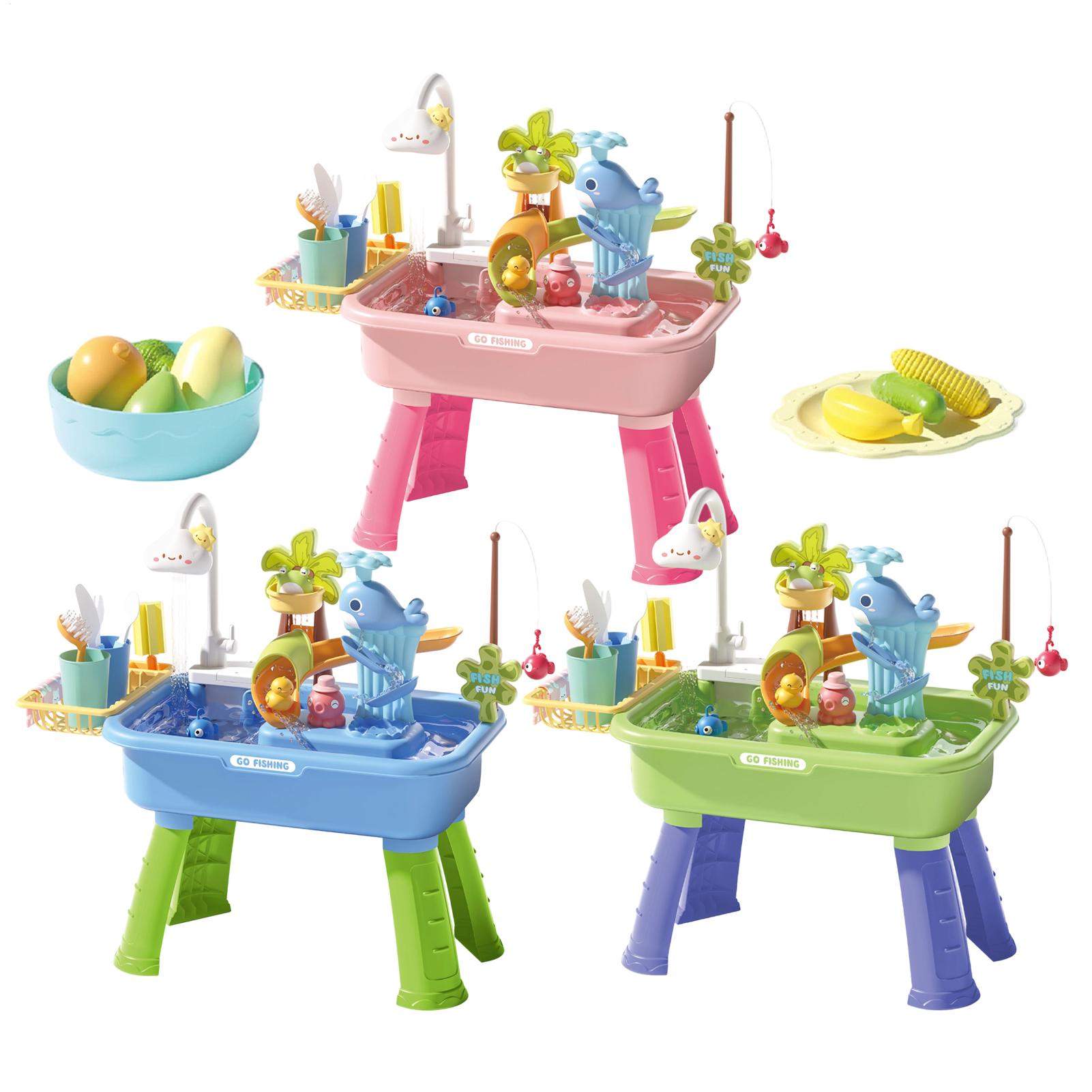 43Pcs Electric Kids Water Tabl - Kids Outdoor Sensory Table 评论和价格