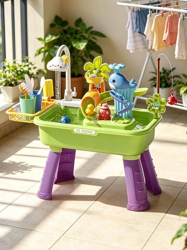 43Pcs Electric Kids Water Tabl - Kids Outdoor Sensory Table 评论和价格