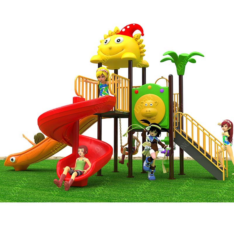 Commercial Plastic Slide 450x2 - Kids Outdoor Park 评论和价格