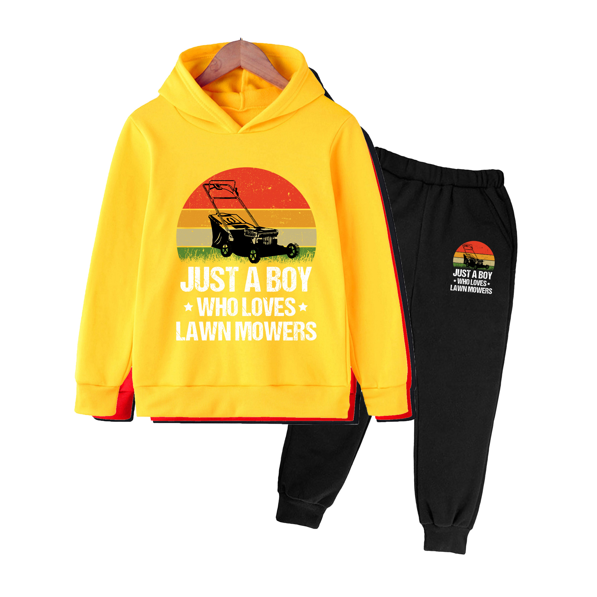 Kids Hoodie and Pants Set, Ret - Kids Outdoor Lawn Mower 评论和价格