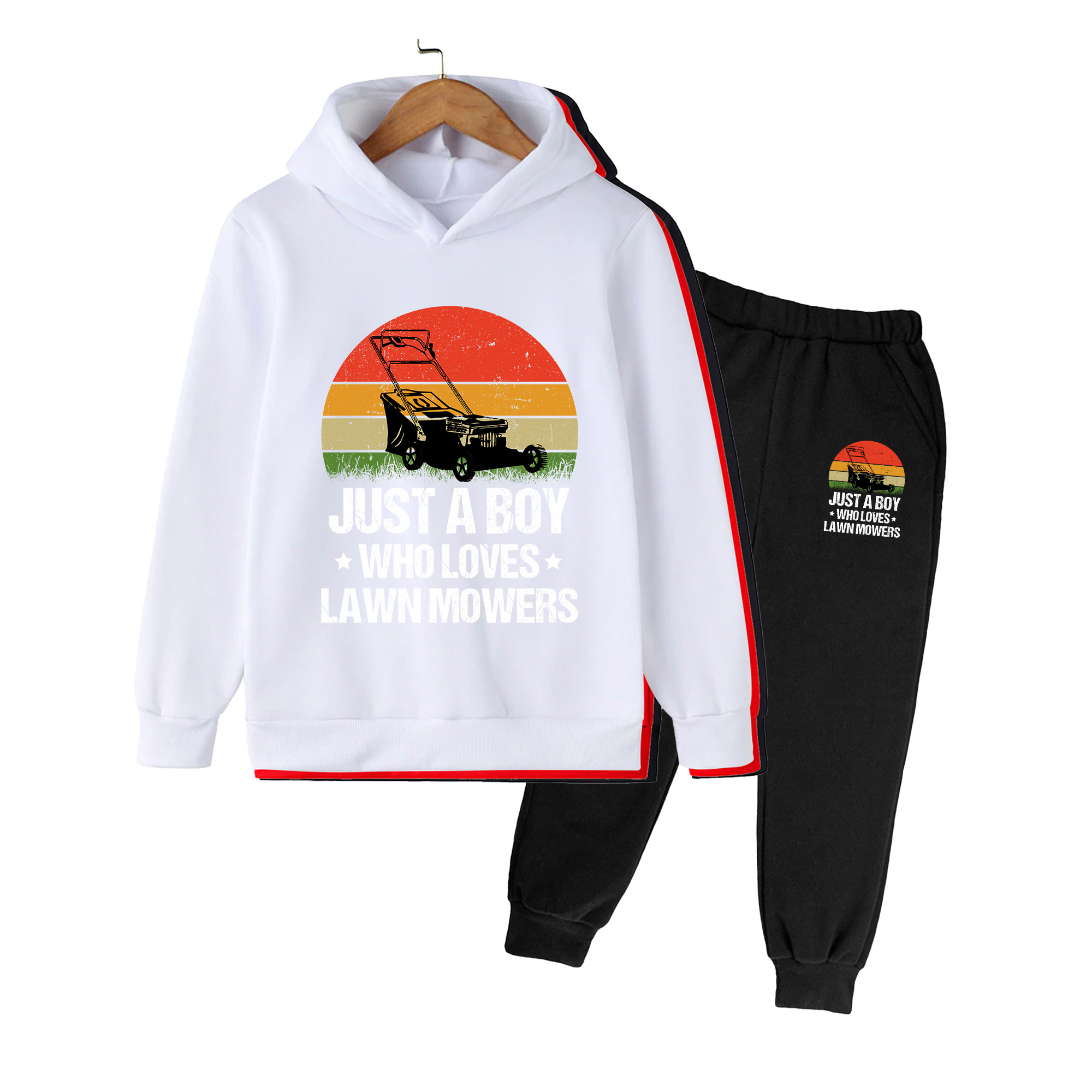 Kids Hoodie and Pants Set, Ret - Kids Outdoor Lawn Mower 评论和价格