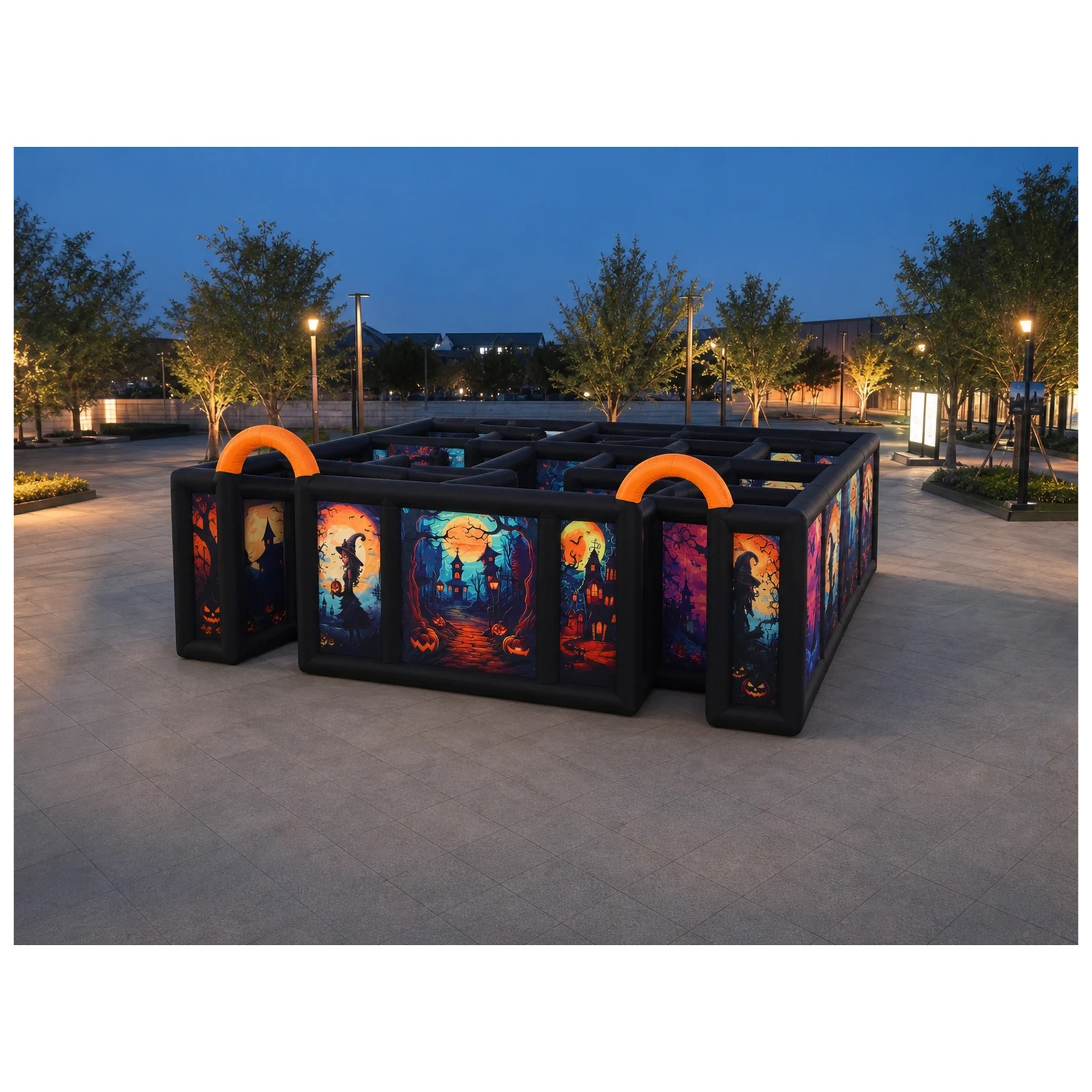 Large Dual Orange Arch Hallowe - Kids Outdoor Venues 评论和价格