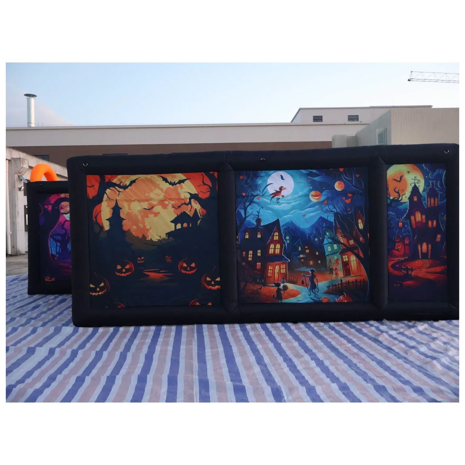 Large Dual Orange Arch Hallowe - Kids Outdoor Venues 评论和价格