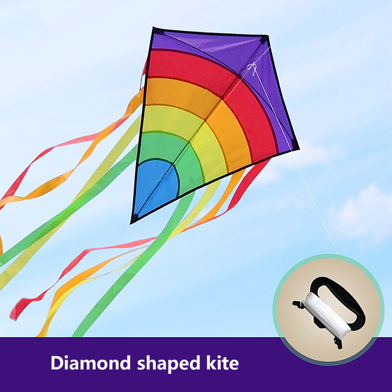Single Line Kite with Long Tai - Kite Easy Fly Kids 评论和价格