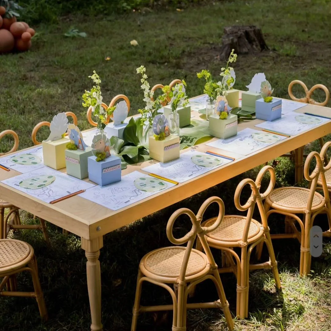 For Commercial Outdoor Rattan  - Kids Outdoor Chair And Table 评论和价格