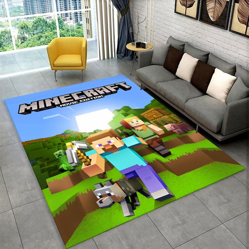 Cartoon S-Sandbox Pixel Buldin - Kids Outdoor Mat 评论和价格