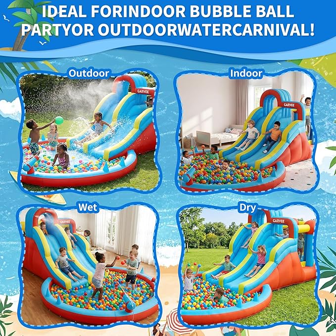 All-Season 8-in-1 Inflatable W - Kids Outdoor Park 评论和价格