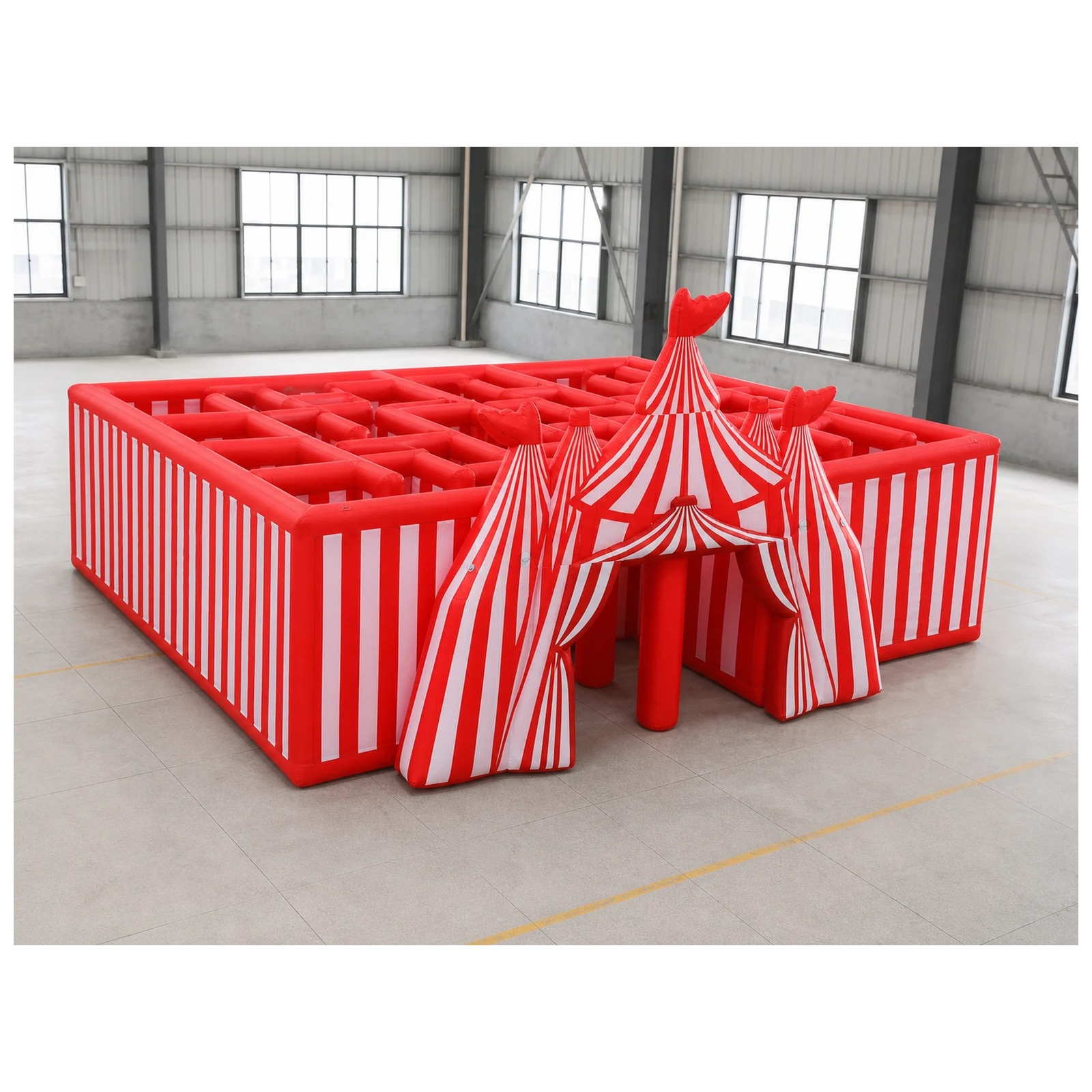 Large Red White Circus Inflata - Kids Outdoor Venues 评论和价格