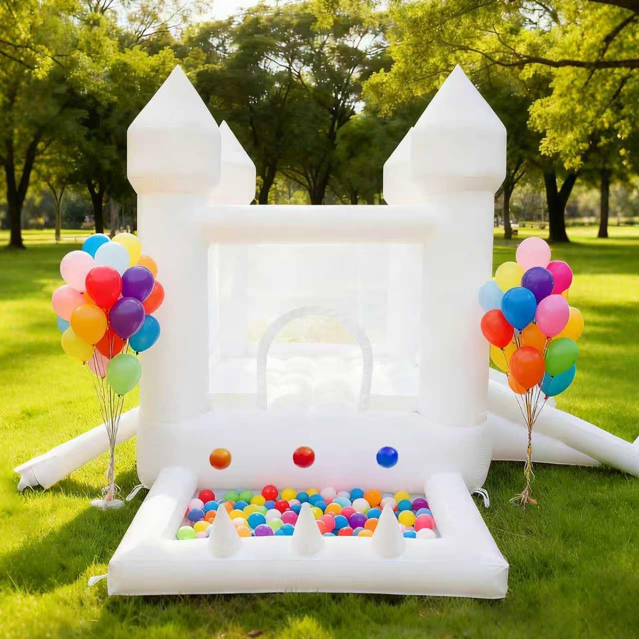 White Bounce House, Indoor and - Kids Outdoor Slide 评论和价格
