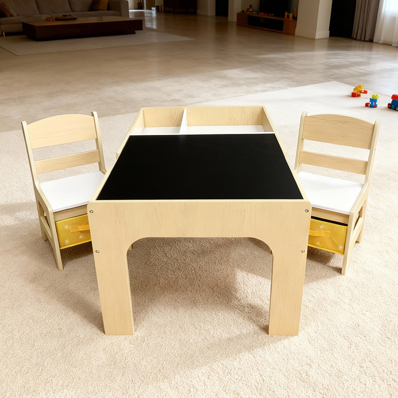 Modern Wooden Kids Table and C - Kids Outdoor Chair And Table 评论和价格