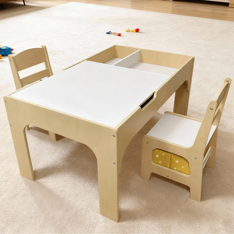 Modern Wooden Kids Table and C - Kids Outdoor Chair And Table 评论和价格