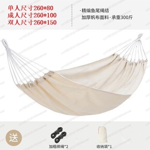 Double canvas stickless single - Kids Outdoor Hammock Swing 评论和价格