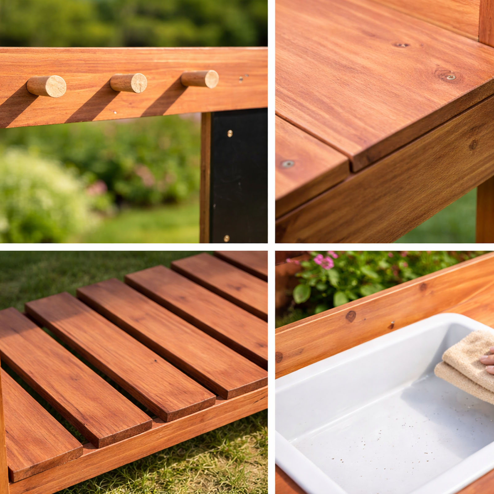 Wooden Potting Benches For Chi - Kids Outdoor Tools 评论和价格